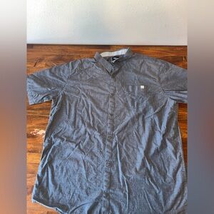 Fox Gray Casual Button Down Shirt